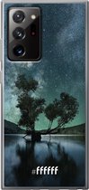 6F hoesje - geschikt voor Samsung Galaxy Note 20 Ultra -  Transparant TPU Case - Space Tree #ffffff