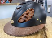 GPA First Lady Leather Mat Zwart/Chestnut + Chestnut Grids (mt 58) Default