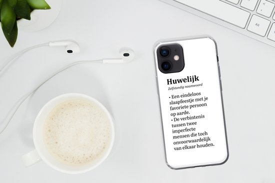 Coque iPhone 12 - Mariée - Mariage - Citation - Siliconen