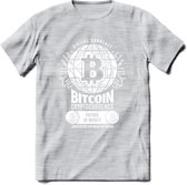 Bitcoin Future - Crypto T-Shirt Kleding Cadeau | Dames / Heren / Unisex | Bitcoin / Ethereum shirt | Grappig Verjaardag kado | Tshirt Met Print | - Licht Grijs - Gemaleerd - S