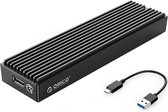 Ficcuss - Harde Schijf Extern - 2 TB - USB C - Voor Mac en Windows - Hard Disk - Compact - HDD / SSD - Aluminium & ABS - Zwart