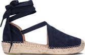 Fred de la Bretoniere 152010211 Espadrilles - Met Sleehak - Dames - Blauw - Maat 36