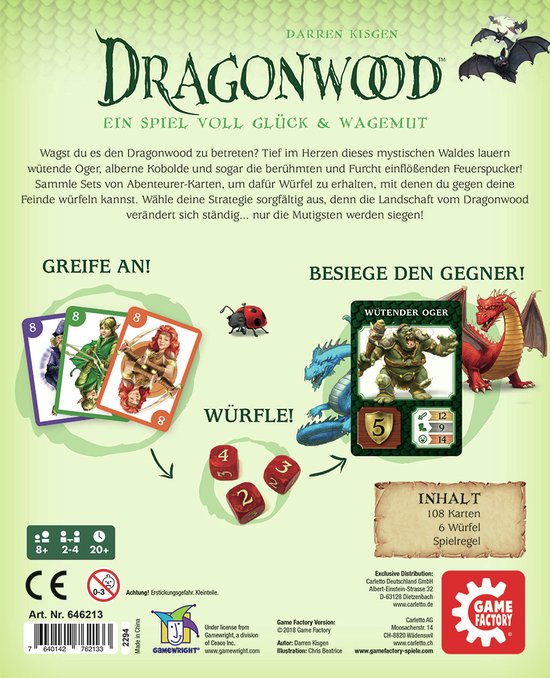 Afbeelding van het spel Game Factory Dragonwood Kaartspel Trivia