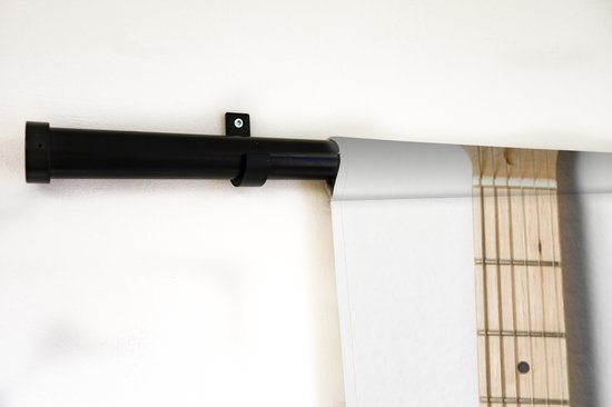 Tapisserie Guitare Electrique - Une guitare électrique blanche Tapisserie coton 60x90 cm - Tapisserie avec photo