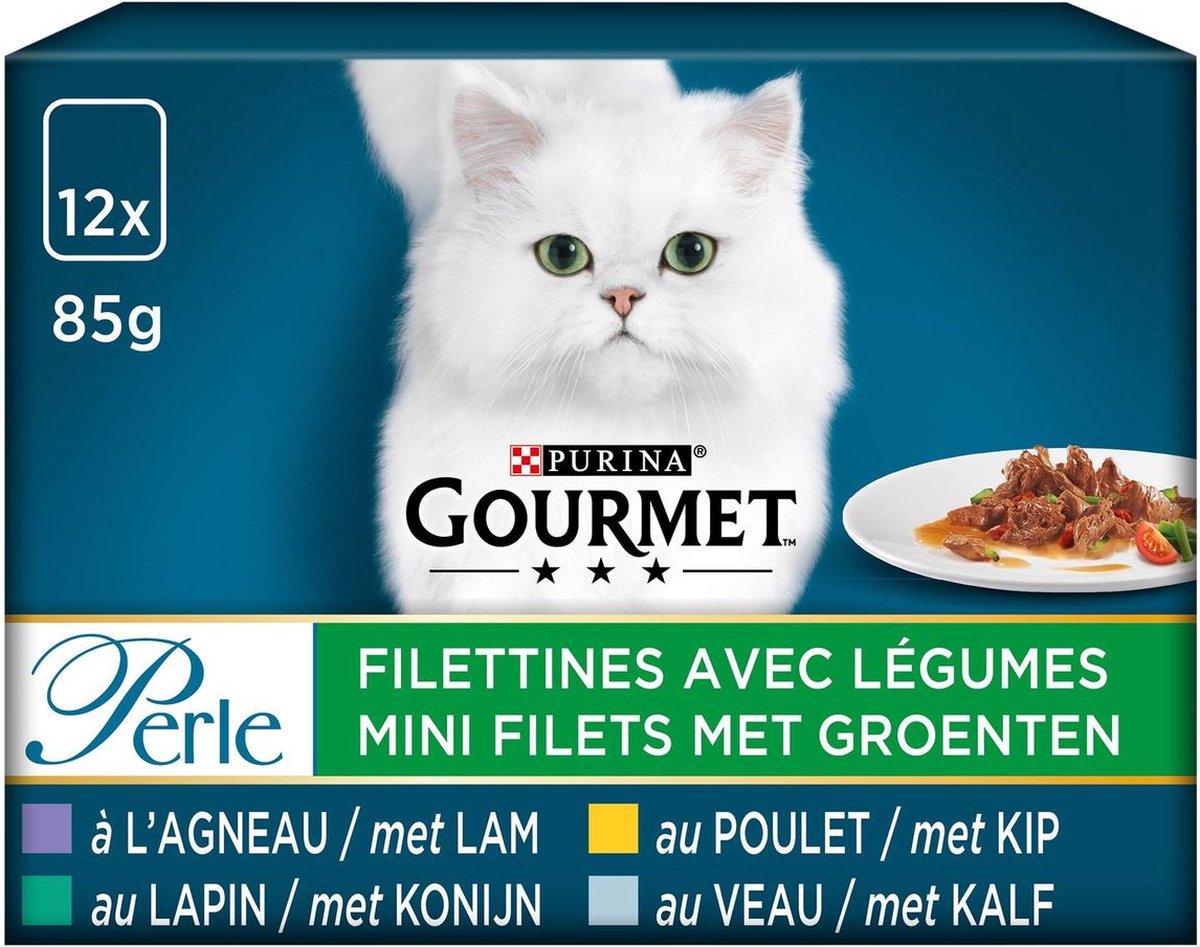 Gourmet Gourmet Perle - Mini filets met groenten - 12x85g