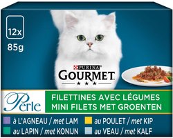 Gourmet Perle - Mini filets met groenten - 12x85g