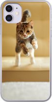 Coque iPhone 11 - Chat - Printemps - Chaise - Coque de téléphone en Siliconen