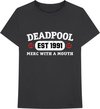 Marvel Deadpool - Merc With A Mouth Heren T-shirt - L - Zwart