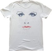 Prince Heren Tshirt -L- Faces & Doves Wit
