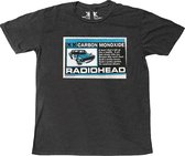 Radiohead - Carbon Patch Heren T-shirt - 2XL - Zwart