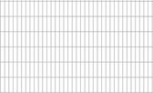 Decoways - Dubbelstaafmatten 2,008x1,23 m 12 m (totale lengte) zilverkleur