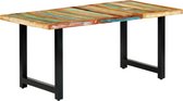 Decoways - Eettafel 180x90x76 cm massief gerecycled hout