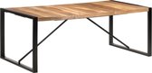 Decoways - Eettafel 200x100x75 cm massief hout met sheesham afwerking