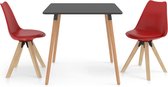 Decoways - 3-delige Eethoek rood