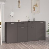 Decoways - Dressoir 160x36x75 cm spaanplaat grijs