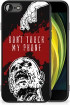 Back Case TPU Siliconen Hoesje Geschikt voor iPhone 7/8/SE 2020/2022 GSM Hoesje met Zwarte rand Zombie Blood