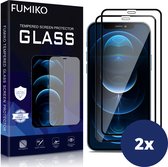 FUMIKO Screenprotector Full Cover iPhone 12 Pro Max - Screen Protector Beschermglas iPhone 12 Pro Max - 2 Stuks