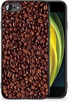 Telefoon Hoesje iPhone 7/8/SE 2020/2022 Hoesje met Zwarte rand Koffiebonen