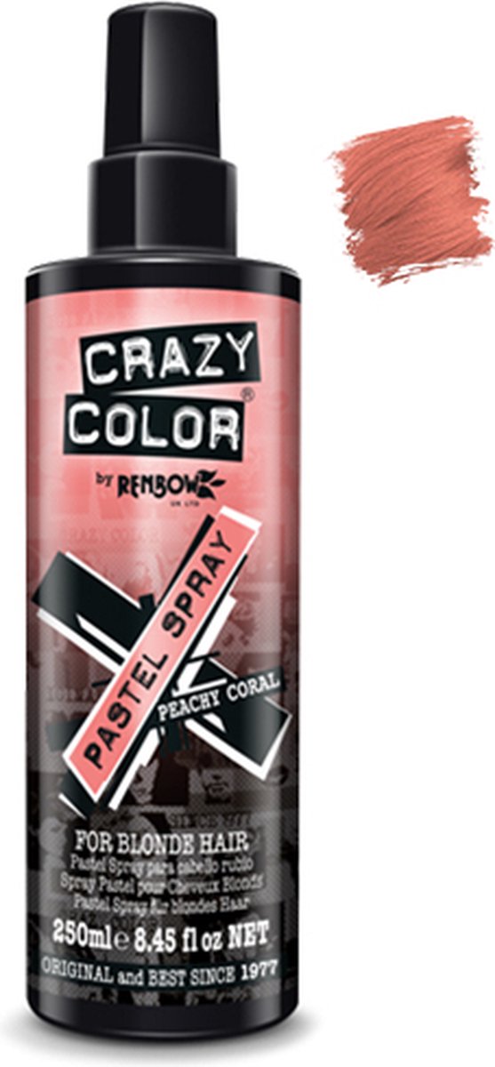 Crazy Color Pastel Spray Peachy Coral 250ml | bol.com