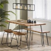 Eetkamertafel Acies 130 / Massief acacia naturel - meubels - Industrieel eettafels - Design tafels - kantoor