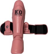 KO Fighters - Scheenbeschermer - Kickboksen - Kickmachine - Roze - XL