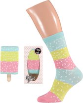 Ice popsicle sokken giftbox | Roze/Blauw/Groen | Maat 36/41| Geschenkdoos | Cadeaudoos | Giftbox vrouwen | Geschenkdoos Karton | Giftbox sokken Vrouwen | Ijs sokken | Ijs sokken Vr