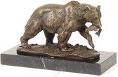 Bronzen Beeld Grizzly Beer 20x8x12 cm