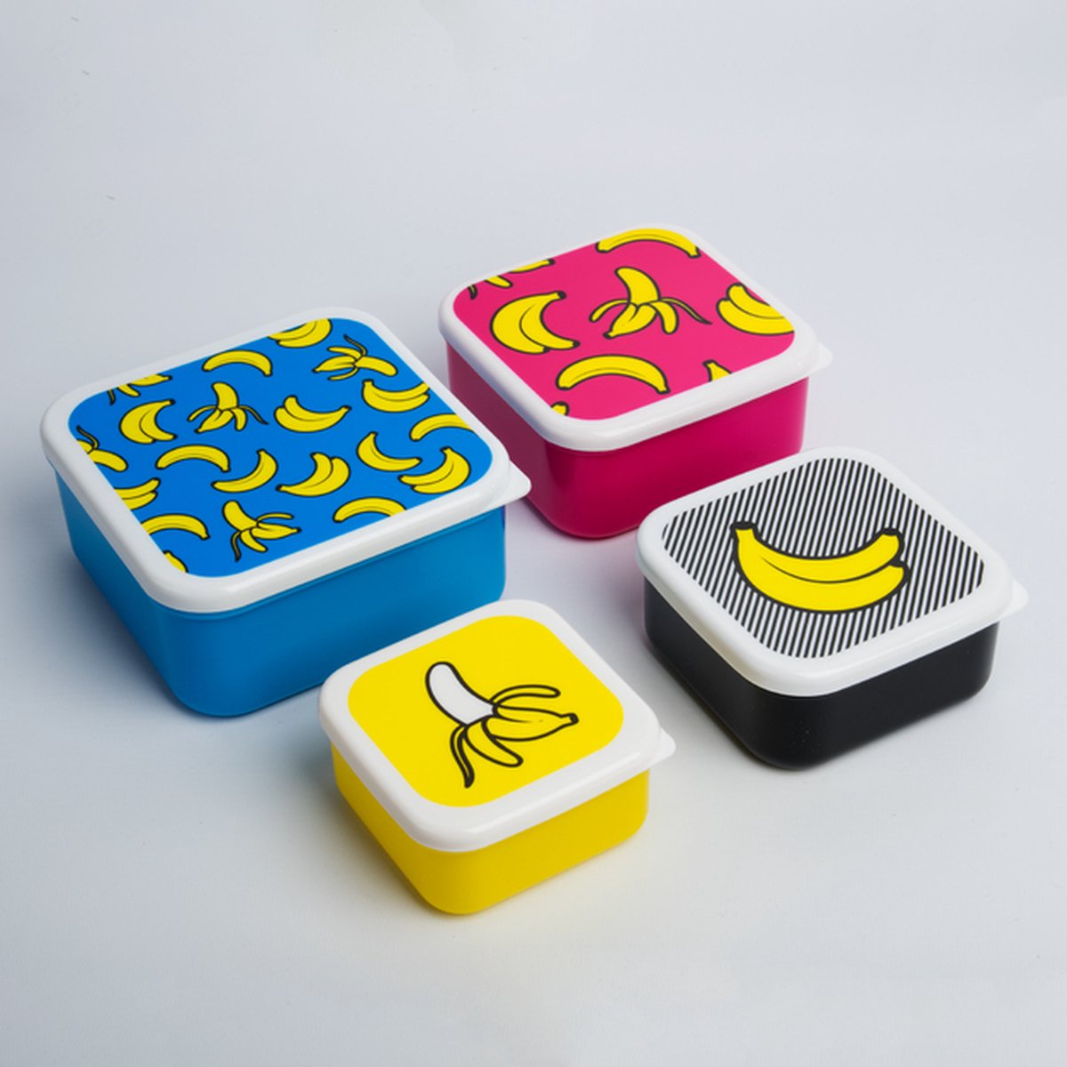 Mustard - Lunchbox - Set van 4 - Bananen