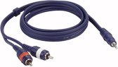 Câble de transition DAP Audio Mini Jack vers RCA 6m - Mini Jack Stéréo vers 2x RCA (Tulip) - 6m