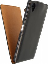 Sony Xperia Z5 Hoesje - Xccess - Serie - Kunstlederen Flipcase - Zwart - Hoesje Geschikt Voor Sony Xperia Z5