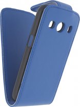 Samsung Galaxy Ace 4 Hoesje - Xccess - Serie - Kunstlederen Flipcase - Blauw - Hoesje Geschikt Voor Samsung Galaxy Ace 4