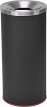 Afvalbak Zwart Gepoedercoat - CombiSteel 7522.0115