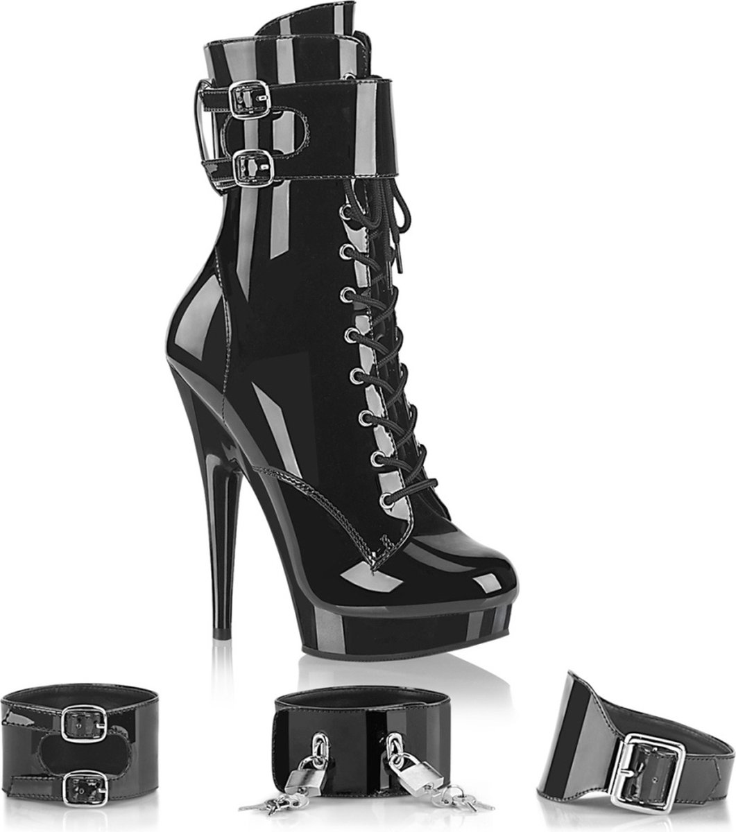 Fabulicious - SULTRY-1023 Enkellaars - US 6 - 36 Shoes - Zwart