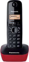 Panasonic KX-TG1611 DECT Huistelefoon - 1 Handset - Senioren - Met Antwoordapparaat - Vaste Telefoon - Rood