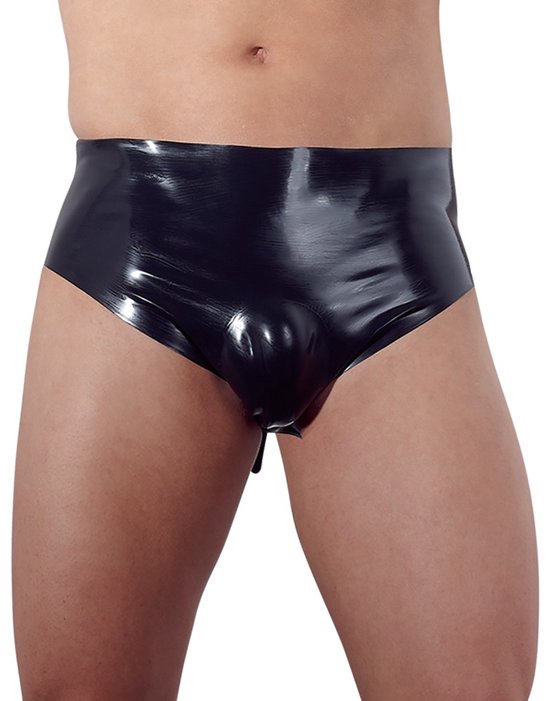 The Latex Collection Latex Slip Met Opblaasbare Buttplug
