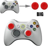 Thumb grips - Controller Thumbgrips - Joystick Cap - Thumbsticks - Thumb Grip Cap geschikt voor PS5, PS4, Switch Pro, Steamdeck en Xbox X/S - 2 stuks Groot 8 dots extra grip Rood