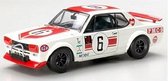 Ebbro Nissan Skyline GT-R KPGC10  (wit-rood) 1/43