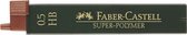 Potloodstift Faber-Castell 0.5mm B 12stuks