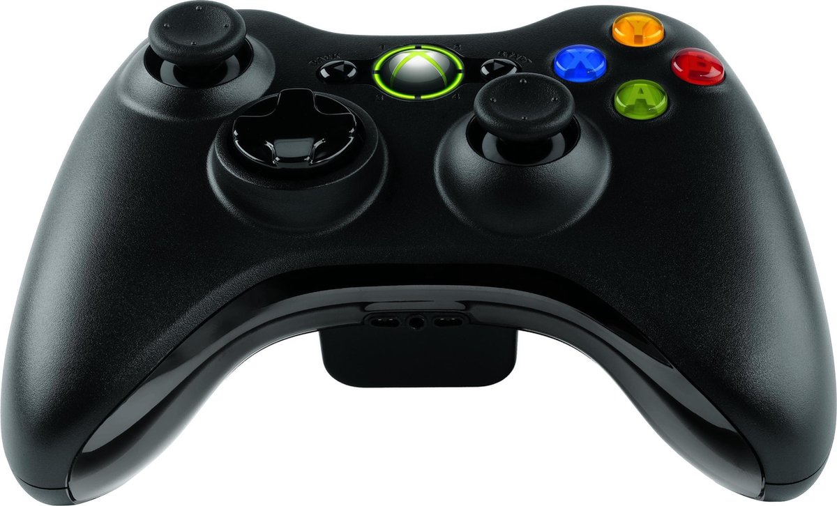 Microsoft Draadloze Controller - Zwart - Xbox 360 + PC | bol.com