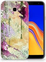 Geschikt voor Samsung Galaxy J4 Plus (2018) TPU Siliconen Hoesje Letter Painting