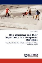 R&d Decisions and Their Importance in a Company's Strategies
