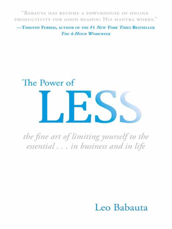 The Power of Less - cover