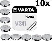 10 Stuks - Varta V341 11mAh 1.55V knoopcel batterij