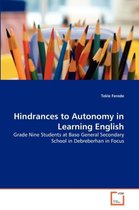 Hindrances to Autonomy in Learning English