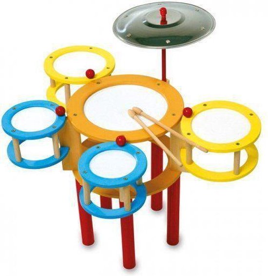 Houten speelgoed drumstel | bol.com