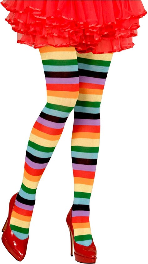 WIDMANN - Regenboog panty voor volwassenen - Gekleurd - Medium | bol.com