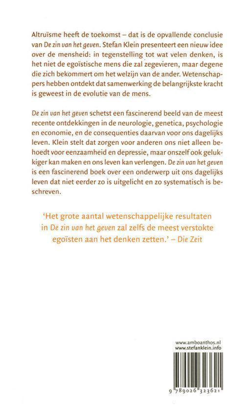 De zin van het geven