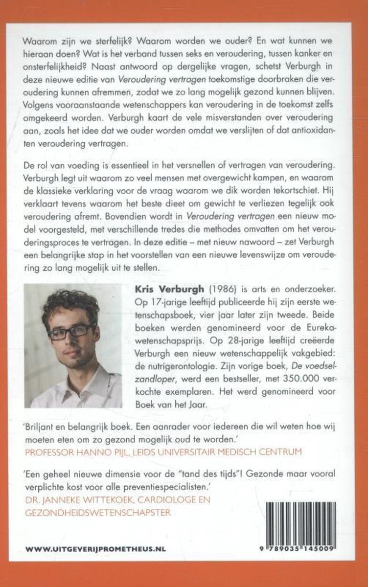 Veroudering vertragen - back cover