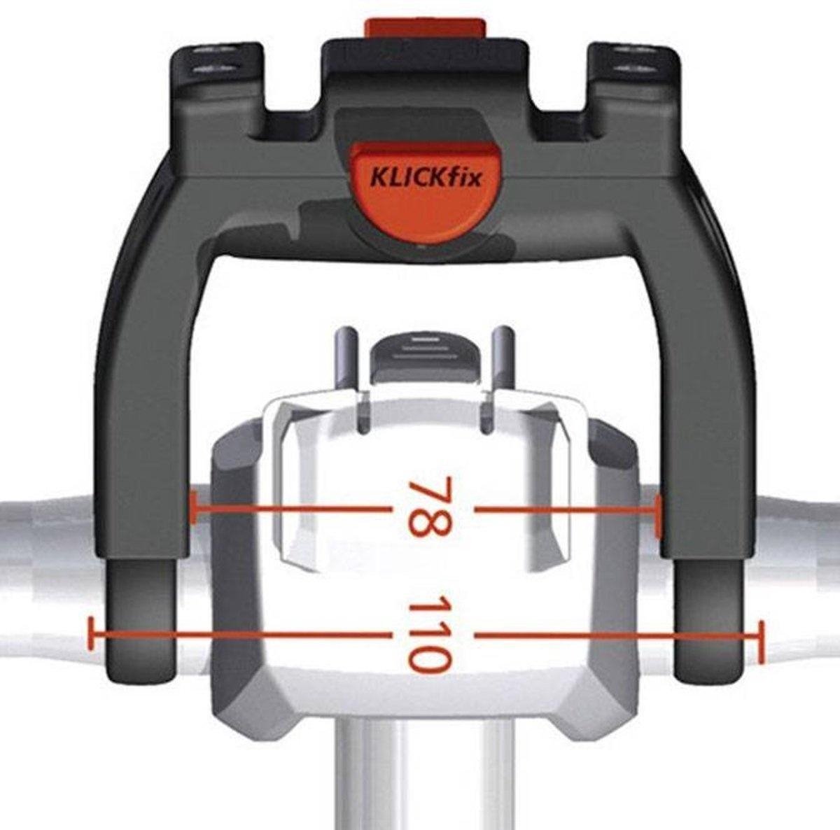 New Looxs Klickfix Stuuradapter - Zwart - ook voor E-bike Display – foto 6