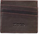 Lederen creditcard houder Zippo - Mokka